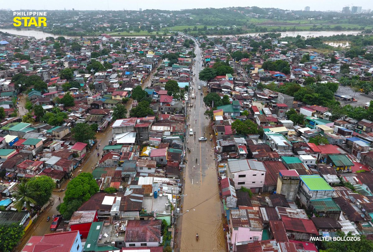 IN PHOTOS: Scenes in Marikina after floods hit the city following heavy and continuous downpour on Saturday. Thousands of city residents were evacuated to safety as Marikina River’s water level also reached critical heights.