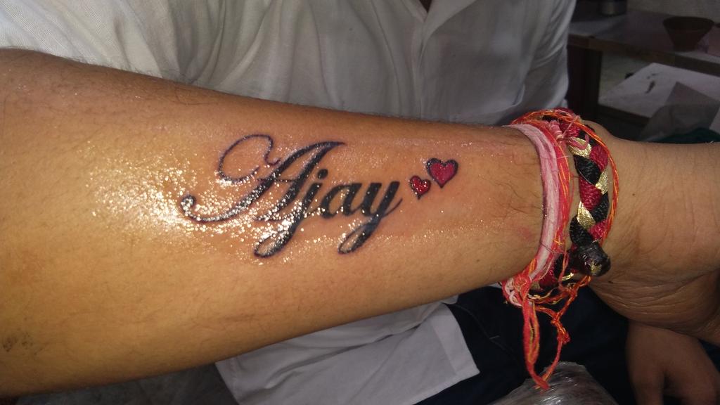Ajay Name Tattoo Images Best Collection #18 Ajay Name Tattoo Images Best Collection
