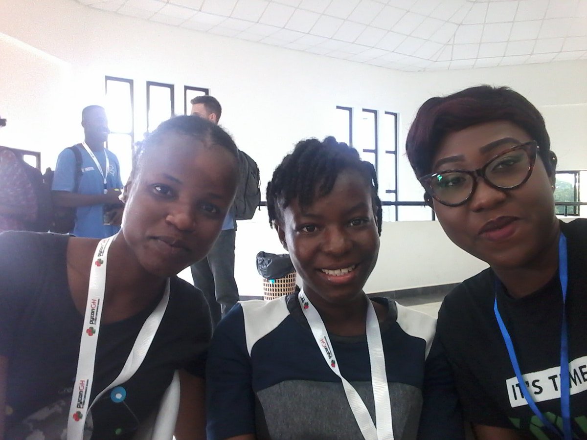 agyei_christyn's tweet image. #PyConGhana #girlprogrammer #womenintech #Python #devinvogue. Meeting and working with these ladies all the time is just too amazing. 😍 ♥ @van_otchere @teye_martha