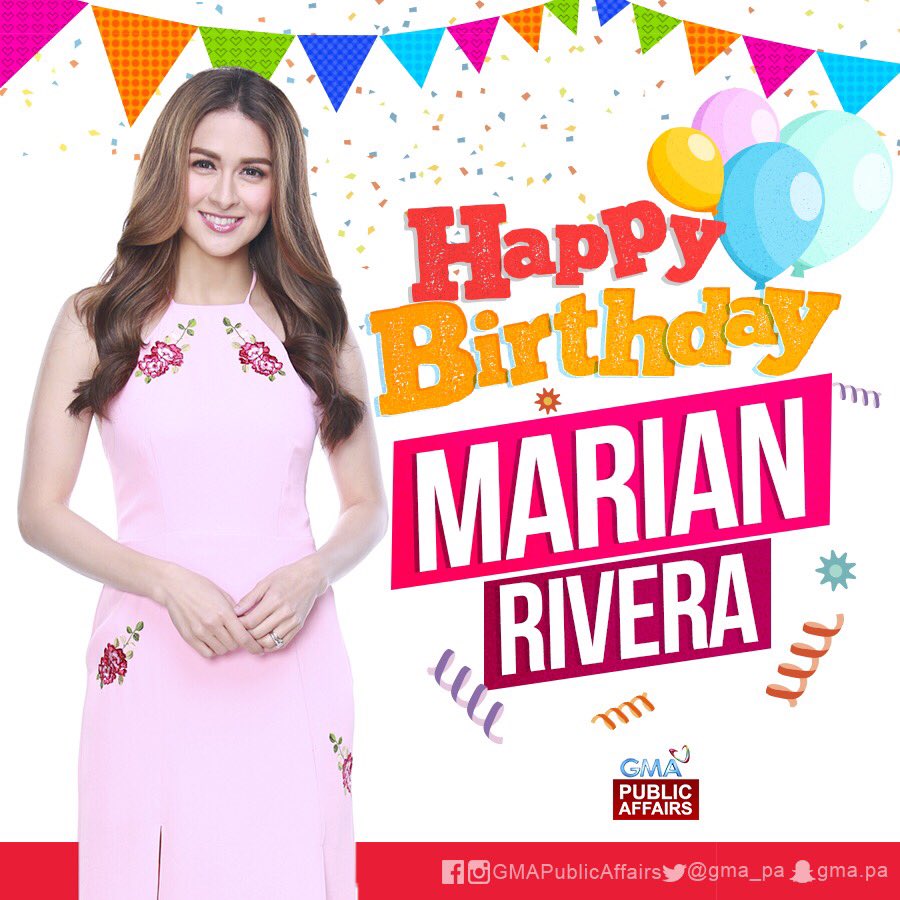 Happy Birthday sa ating Primetime Queen at host, Ms. Marian Rivera!   