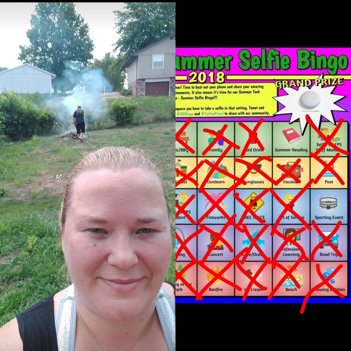 merrie_gorsky's tweet photo. Bonfire and yardwork to clean up the yard #ssbingo #fecchornets #fpslearn #fultonproud https://t.co/cOjCqLEVkQ