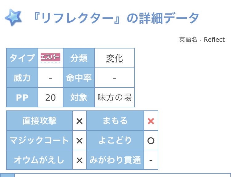 T T 特に大した理由は無いであろうポケモン七不思議 リフレクターと光の壁のppは何故か違う