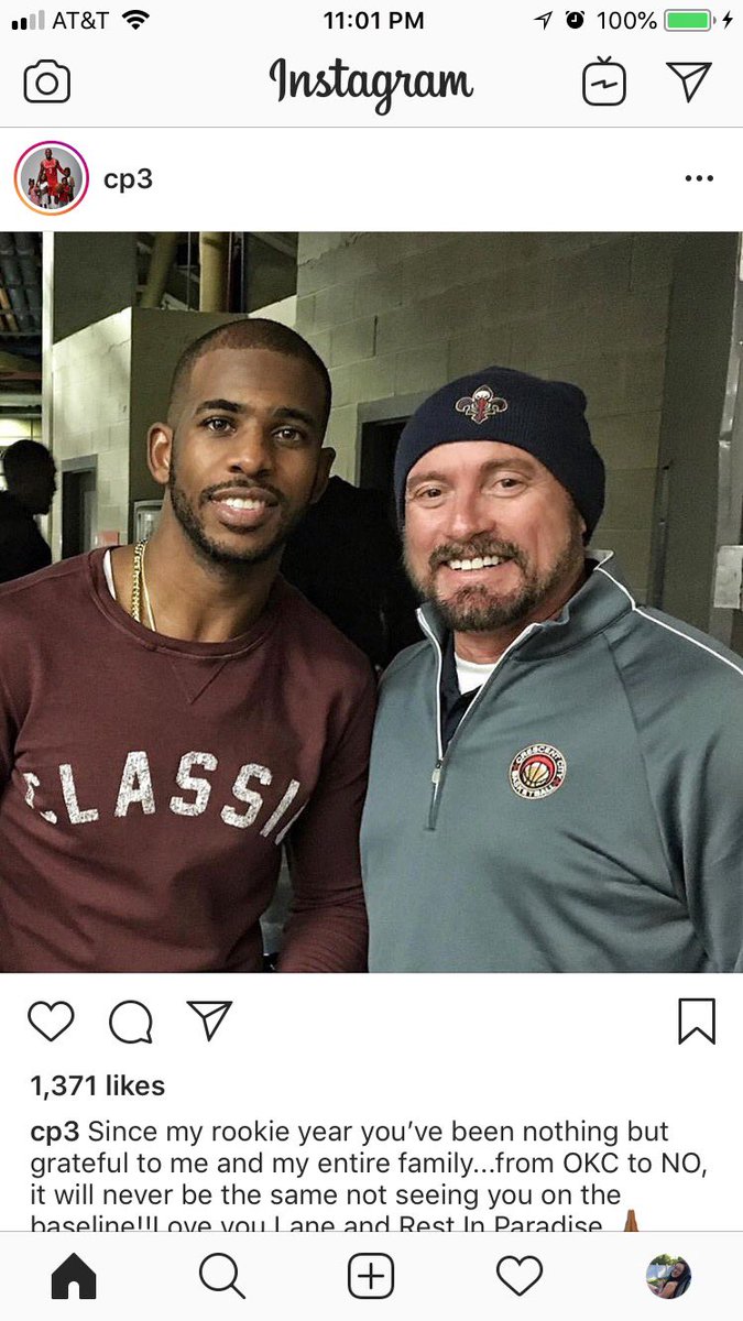 ErikkHorne's tweet photo. RIP Layne Murdoch, longtime NBA photographer who did extensive work with the Thunder and Pelicans. https://t.co/RDof9R7h0E