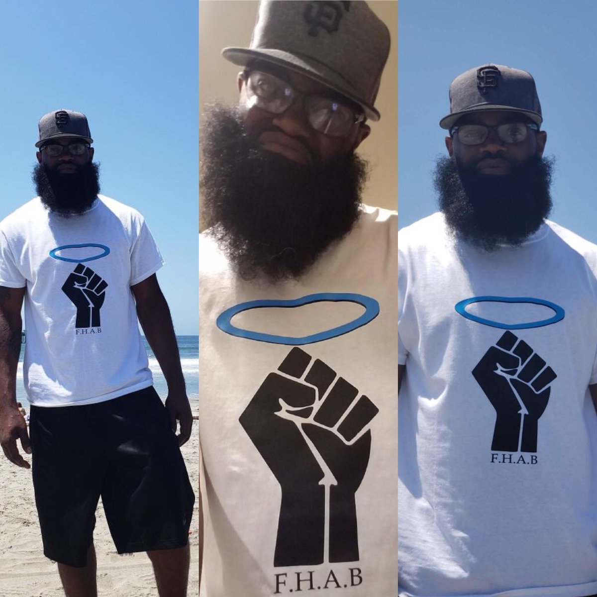 Kill_In_IT's tweet photo. Customer appreciation looking great! Rocking his F.H.A.B. (Forever Humble Always Blessed) #fhab #forever #foreverhumble #alwaysblessed #itsamovement #movement #clothingbrand #followme #brand #trademark #clothes #smallbusiness #blackowned #supporteachother https://t.co/X3PAp55Y3J