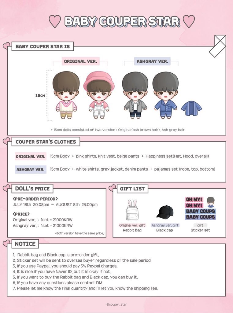 kpopGOs's tweet photo. [CAN/USA] #SVT #Seventeen
15 cm Baby #SCoups Doll by @couper_star 
Form: https://t.co/YhgNG3YIjX
Payment due: TBA https://t.co/KojoIN2gXQ