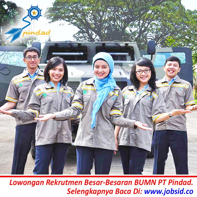 #Lowongan Rekrutmen Besar-Besaran Pegawai BUMN PT Pindad (Persero) (BUMN Produsen Senjata Api). Syarat, Lokasi &amp; Cara Melamar Baca Di: jobsid.co/index.php/lowo…