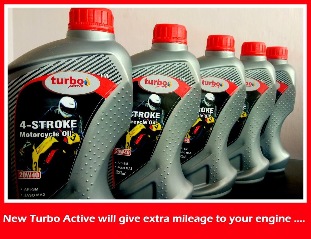 active_turbo's tweet photo. Turbo Active 20W-40 is a 4-stroke motorcycle  engine oil specially formulated to increase power and to give higher protection .Its advanced formulation is fortified with synthetic base oil that not only protect but also minimize power loss by reducing drag between moving parts. https://t.co/RKraAw7xOy
