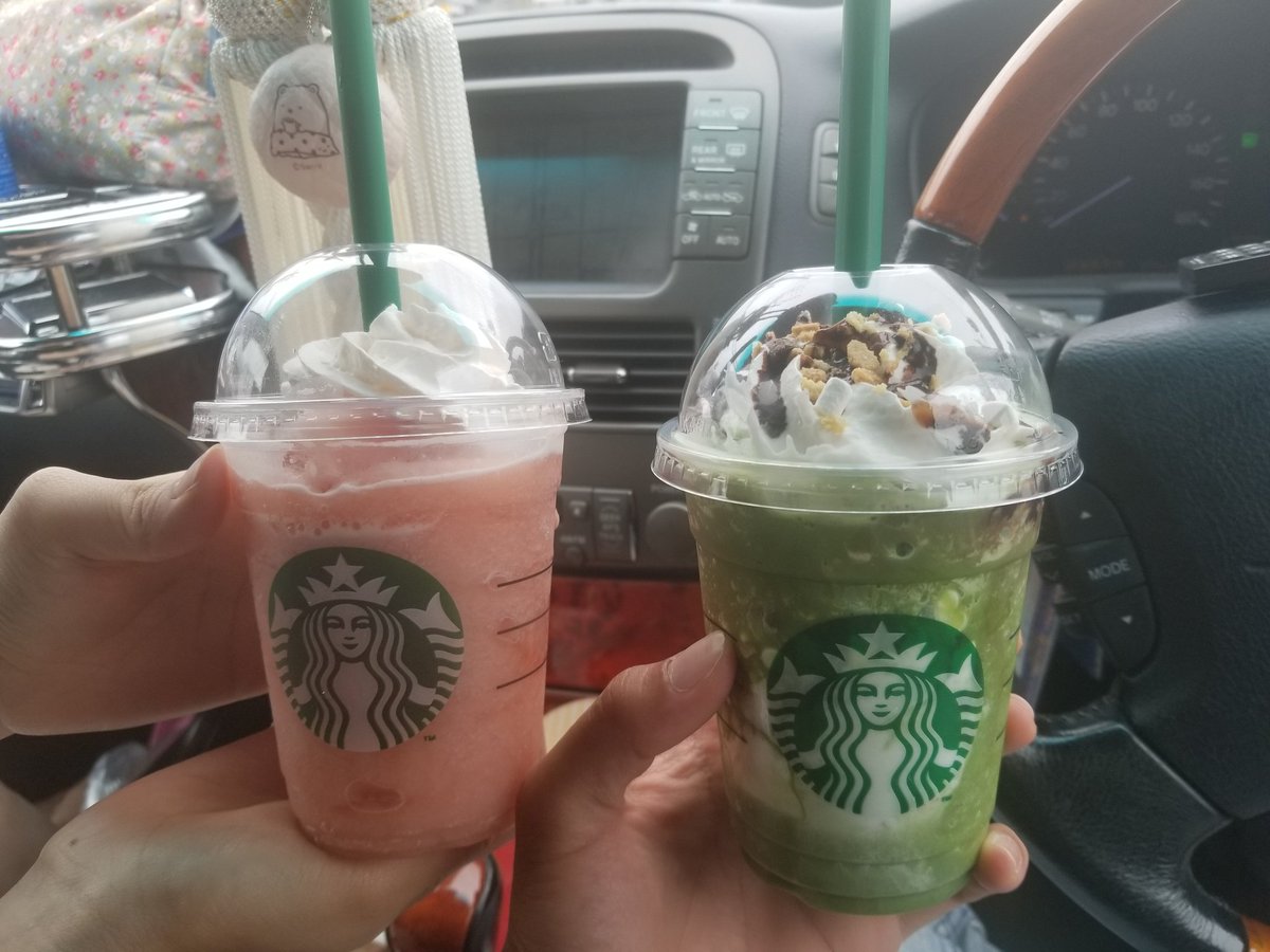 抹茶が美味かった(^-^)

#スタバ
#抹茶スモアフラペチーノ
#ピーチピンクフルーツフラペチーノ