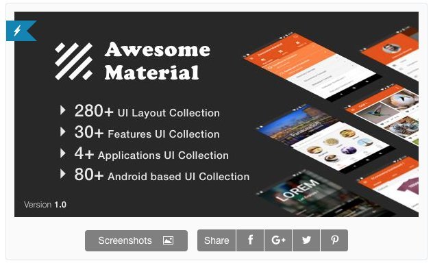 PanaceaTeam's tweet photo. 🚀 Awesome Material is officially launched! 🚀

Here you can get some discount.
👉 https://t.co/KlBZvMUSrG  

#AwesomeMaterial #Material #GoogleMaterial #AndroidMaterial #Envato #Codecanyon #Dev #Design #UIUX #Template #MaterialDesign #Google #Android #AndroidDev #AndroidUI #PS https://t.co/neCZc853ig