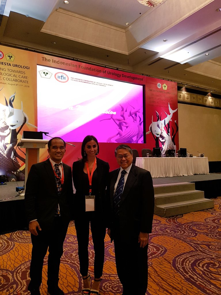 indrawarman's tweet photo. Thank you dr @dr_anugrahd for inviting me to this great meeting, 35th Fiesta Urology in Surabaya. So lucky can learn a lot from the best endourologist in the world: @sproietti81, @drjanakddesai and so many others. https://t.co/RF4imEEzSD