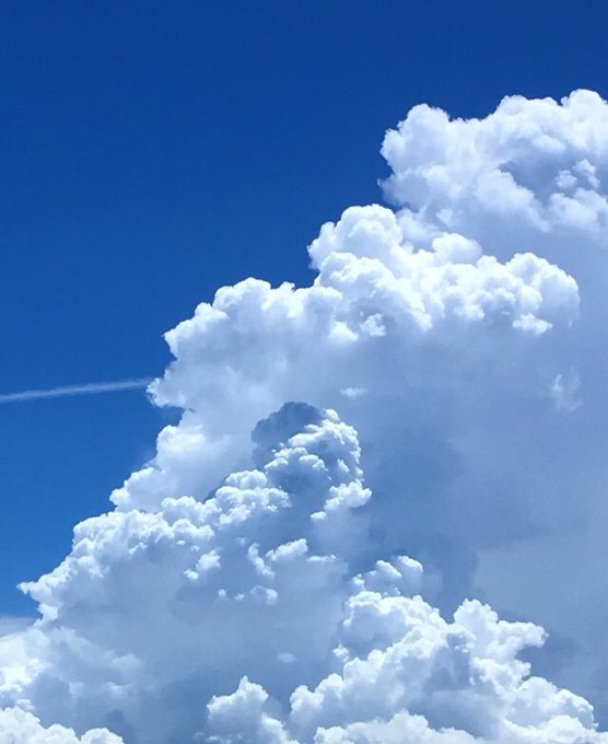 「雲 飛行機雲」のTwitter画像/イラスト(古い順)