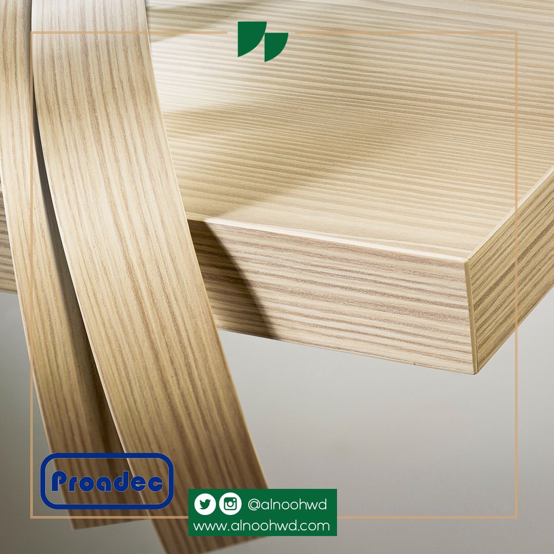 alnoohwd's tweet photo. PROADEC Edgebands are one of the most important accessories for the furniture industry, not only because the upholstery decorative finish, but also from the technical features, as #edgebands protect boards from the impacts and the humidity. https://t.co/AMiRLttAZ5