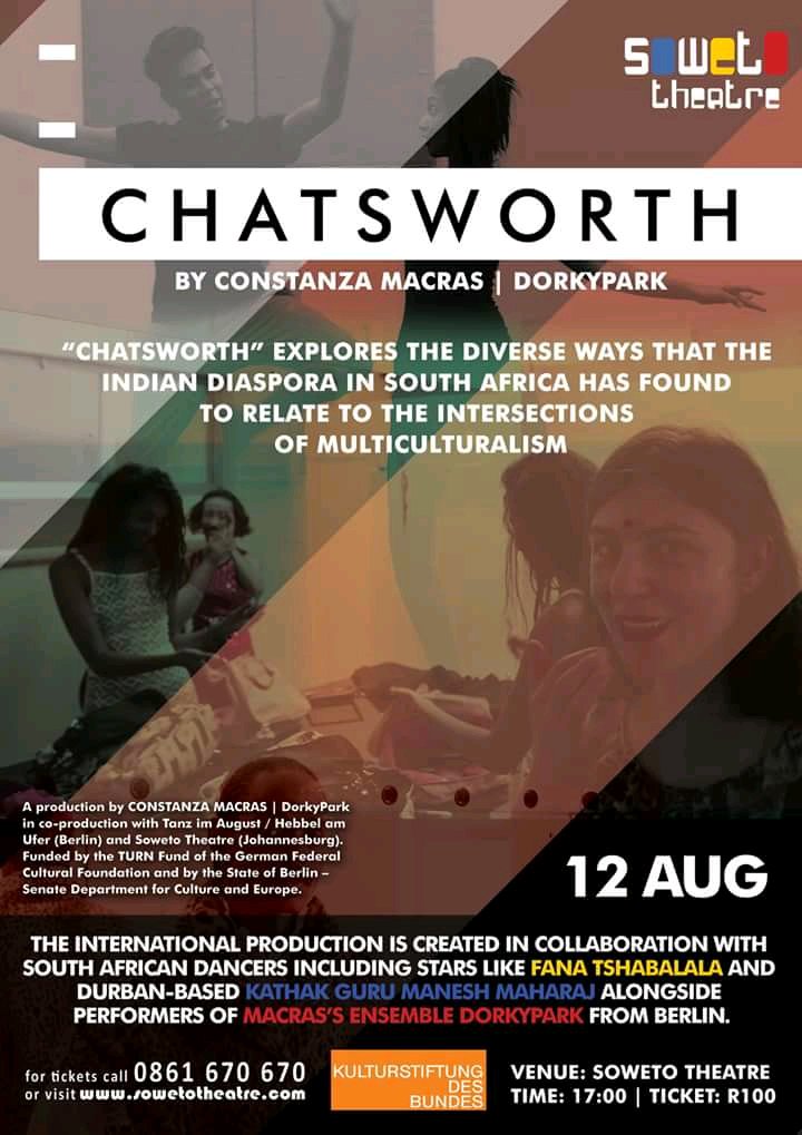 sowetotheatres's tweet photo. In “Chatsworth” Berlin-based choreographer Constanza Macras is interested in showing the diverse ways that the Indian diaspora has found to relate to the intersections of multiculturalism #Chatsworth https://t.co/CXu7JRCPN2