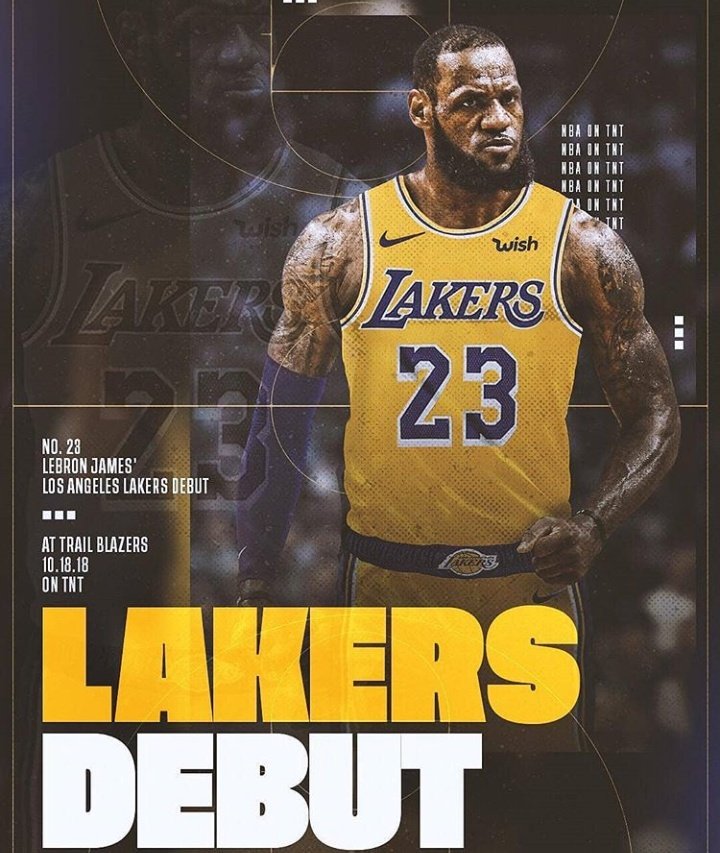 LALakers_MA's tweet photo. Esperando el debut de LeBron James. #LakeShow https://t.co/BVtGywxDbe