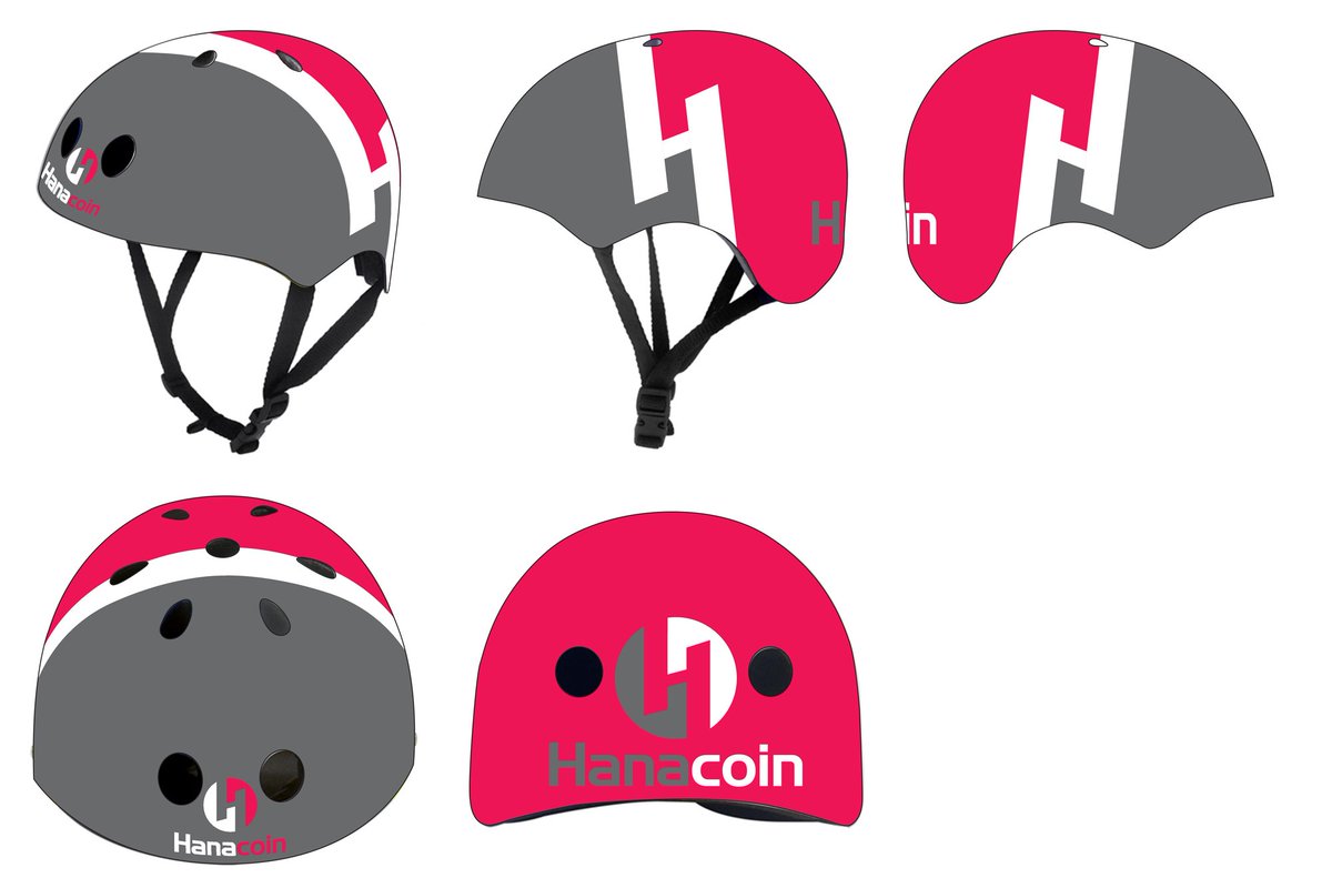 hanacoin's tweet image. Hanacoin Helmet mockups. 
#skate #skateboard #inlineskate #CryptocurrencyNews #helmet