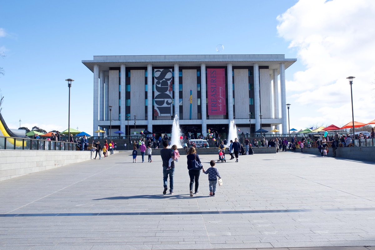 nlagovau's tweet photo. That’s a wrap Canberra! 

Thank you to all who came out today to support us and explore our beautiful building and the treasures within.

We are glowing with gratitude.

#NLAOpenDay #NLA50 https://t.co/t3wfF0hFao