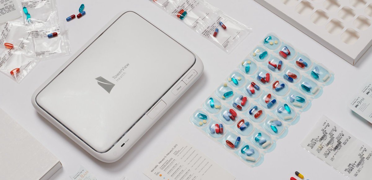 FungInstitute's tweet photo. Better health begins with a better daily regimen. TowerView Health, cofounded by alumni Ankur Aggarwal ('12), has developed a smart pillbox that will sort your medications and remind you when you miss a dose: https://t.co/BT9Oiwro4R #SmartTechnology #Healthcare @TowerViewHealth https://t.co/8CtCM1mxxK