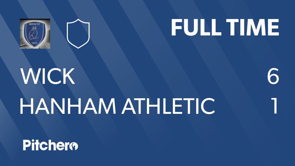 wickowls's tweet photo. FULL TIME: Wick 6 - 1 Hanham Athletic
#WICHAN #Pitchero
https://t.co/nLe4bKYD7w https://t.co/qun8SIX0N3
