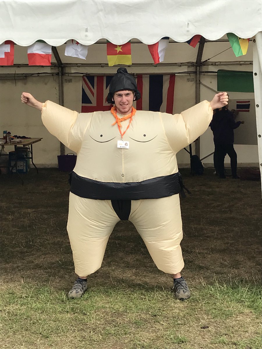 Come on down to the International Hub where we have lots of different activities including some Sumo fun! 😂 @NORJAM2018 #norjam2018 #internationalhub