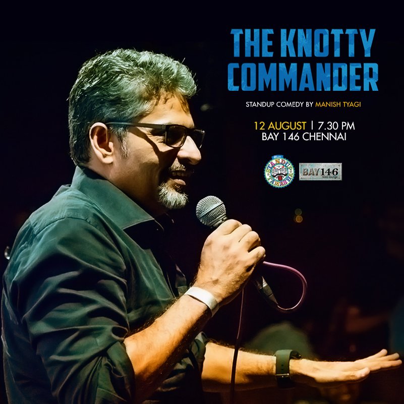 Tamasha_eST's tweet photo. #Chennai @KnottyCommander Is performing his solo TODAY @BayOnefourSix , 7:30 pm
Book off now -- https://t.co/7O8sByBszY
#standupcomedy #knottycommander #evamstanduptamasha #comedyshow https://t.co/EQDHOrqGZp