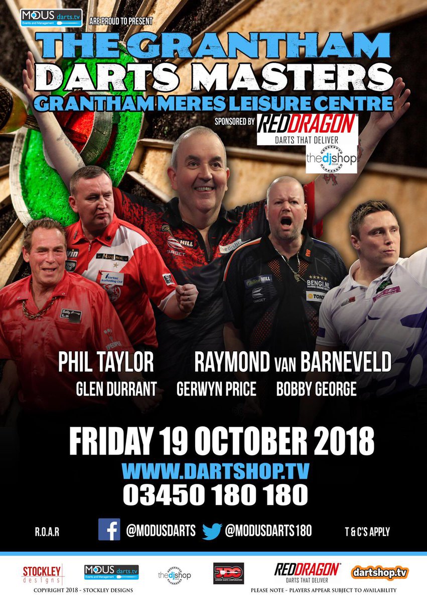 Raybar180's tweet photo. Come see me play ⁦@PhilTaylor⁩ https://t.co/zTxsCqul9w