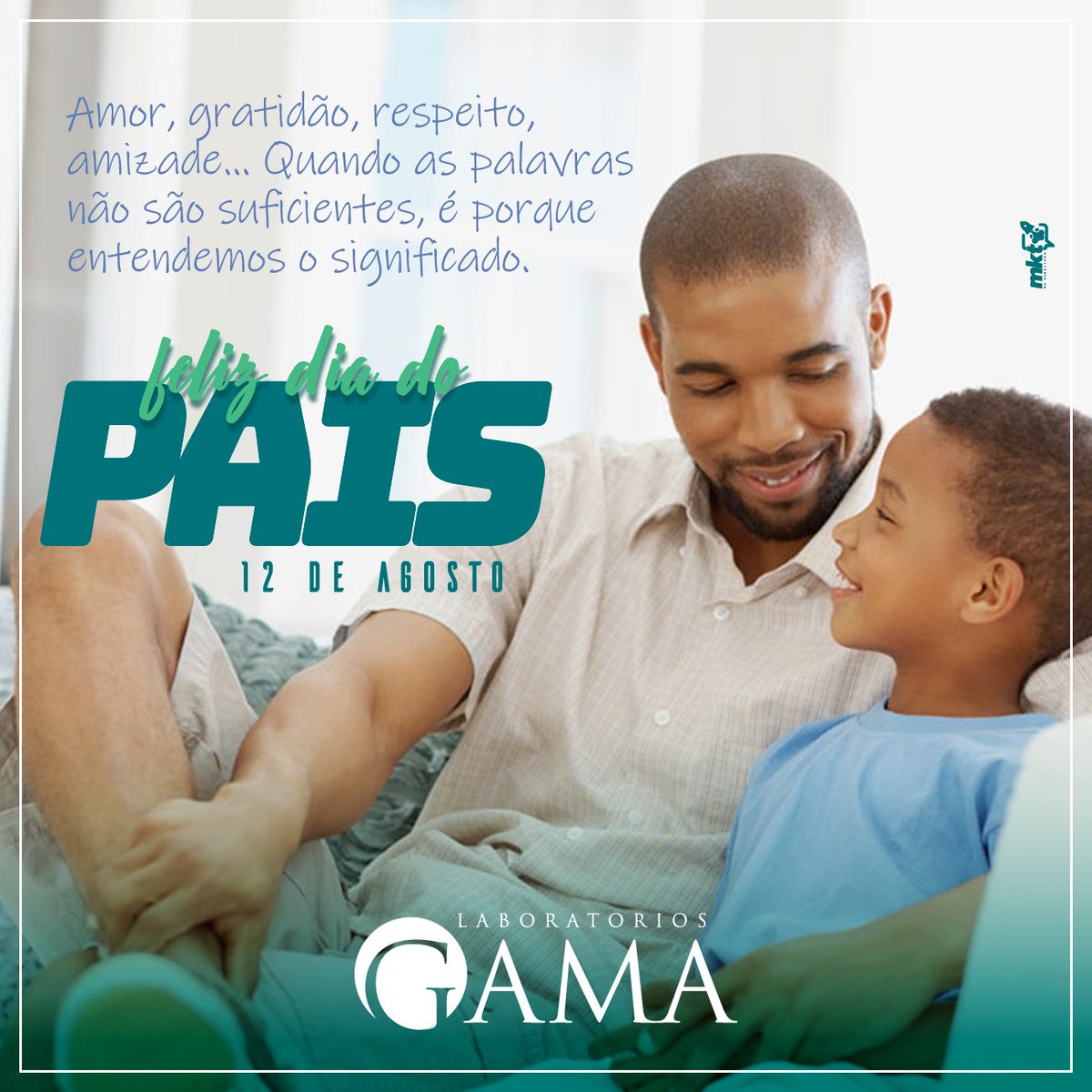 laboratoriogama's tweet photo. Ser pai é abraçar uma dedicação eterna e a tempo inteiro. Não tem como amar um filho sem se entregar integralmente. É por isso que só um pai de verdade conhece o sentido do comprometimento. ⠀ ⠀ 
⠀ 
#DiadosPais #laboratoriogama #exames #laboratoriais #lab #gama #pertodevoce https://t.co/sAxWgEpW5L