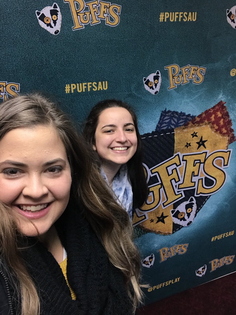 courtswift's tweet photo. We’re here! #PuffsPlayAU @PuffsPlay @ohmyemilybett 💛 https://t.co/HyobnjBUVx