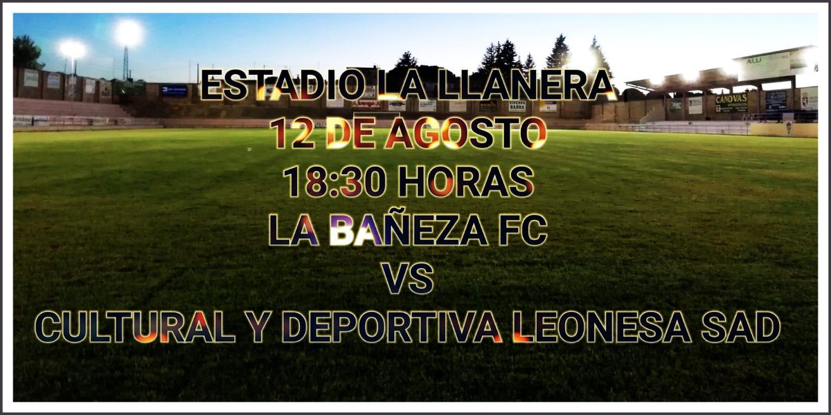 LaBanezaFC_'s tweet photo. Buenos dias !! Dia de partido, nos visita la Cultu!! Recordamos 5 euros entrada. Socios abonados  y nuevos: entrada gratuita para partidos de dias 15 y 19 contra Júpiter y Ejido. https://t.co/HsyCVFbPGj