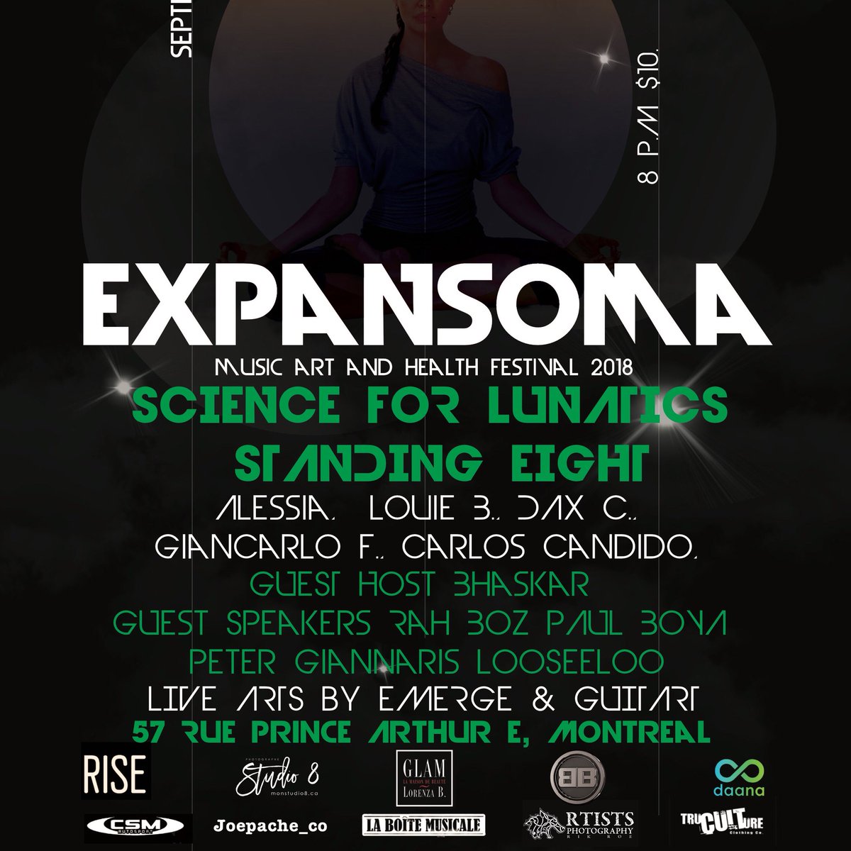 CCandidoMusic's tweet photo. Saturday September 1st, I’ll be at
Café Campus P’tit Campus - 7pm $10 @mbatts17790 @WhosDrivingband @sciencefor5 @ccandidomusic #expansoma2018 #music #art #health #festival https://t.co/kOa6xJhF6N