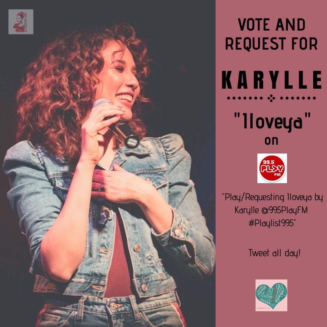 KarylleAdmirers's tweet photo. Hey guys! Time to vote for #Iloveya on the Radio and MYX Charts! Our main agenda is to focus on Magic 89.9 &amp; MYX, but you can also vote/request on Play FM, Pinas FM and other radio stations. 😁 

See tweet below for important links. 👇 https://t.co/jHSeooCC6P
