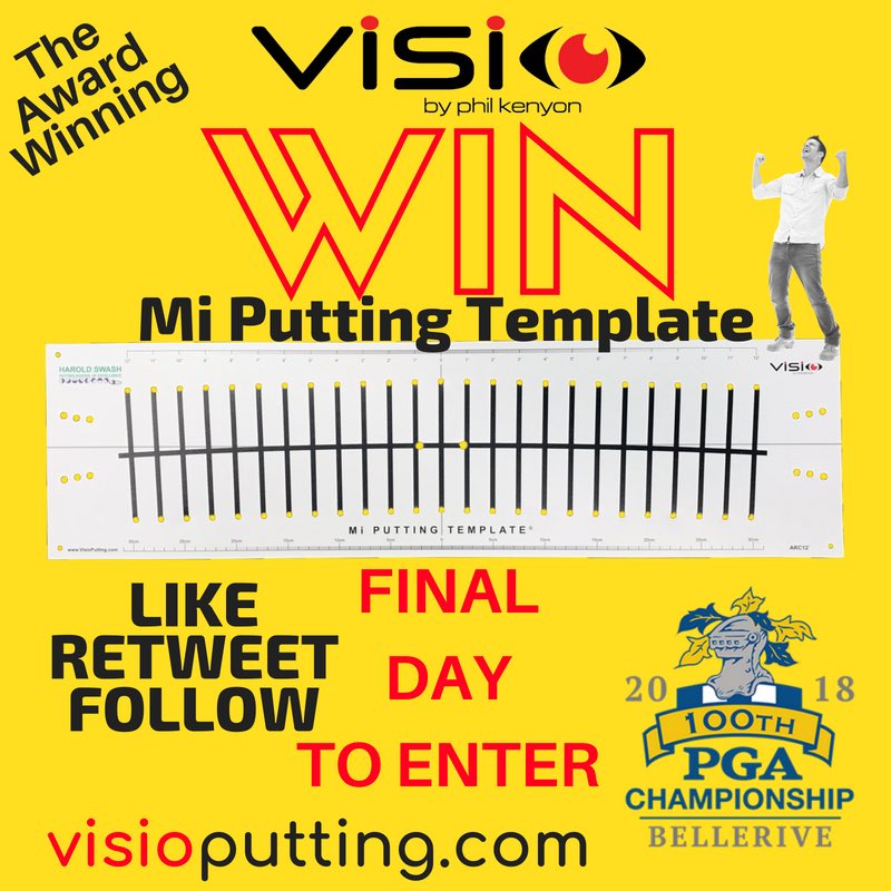 VisioPutting's tweet photo. Today is your final chance to WIN one of the Award Winning @VisioPutting Mi Putting Templates created by @SwashPutting and used by the best golfers in the 🌎 to enter FREE simply LIKE-RETWEET-FOLLOW this post! Winner announced on 13/08/18 #PGAChamp https://t.co/lUaKW7vvIn https://t.co/crOZSCsWYz