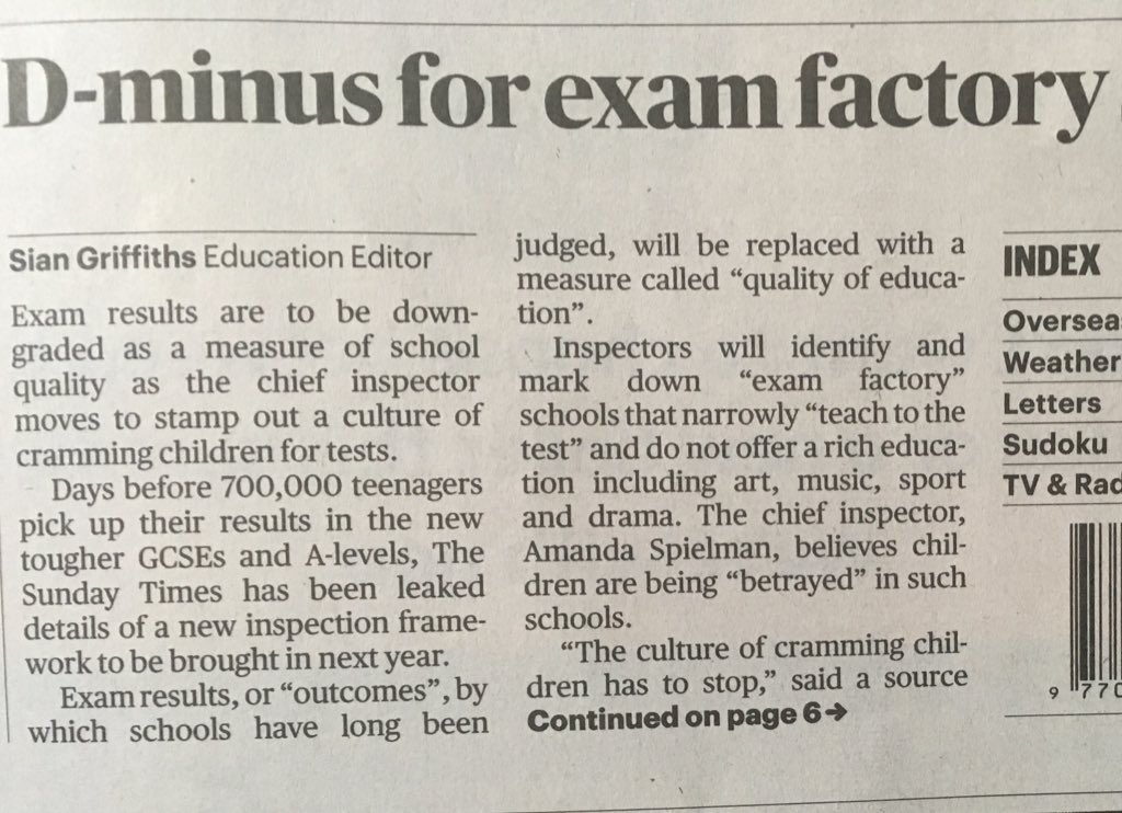 KarenThomson25's tweet photo. OFSTED framework to reframe outcomes to “ Quality of Education” including enrichment, music, arts and sport as a measure of school quality #TBAPvalues #responsibleinclusion #Kaleidoscopeeducation  @sami_horizons @Clanthomson @HeadTBAP @proudHT @charlotte41983 @TBAPTSA https://t.co/cC48moK9Bt
