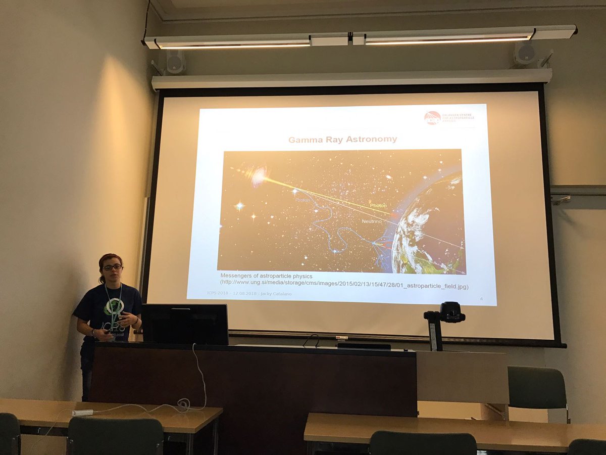 Schackii_C's tweet photo. Giving a talk about xrays and gamma rays from westerlund 1 @icps2018 #icps2018 #HESS #XMMNewton https://t.co/fBXtE5gxCP