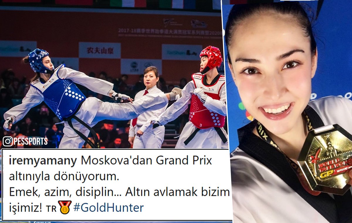 🥇Milli sporcumuz İrem Yaman, Moskova Taekwondo Grand Prix'de altın madalya kazandı.