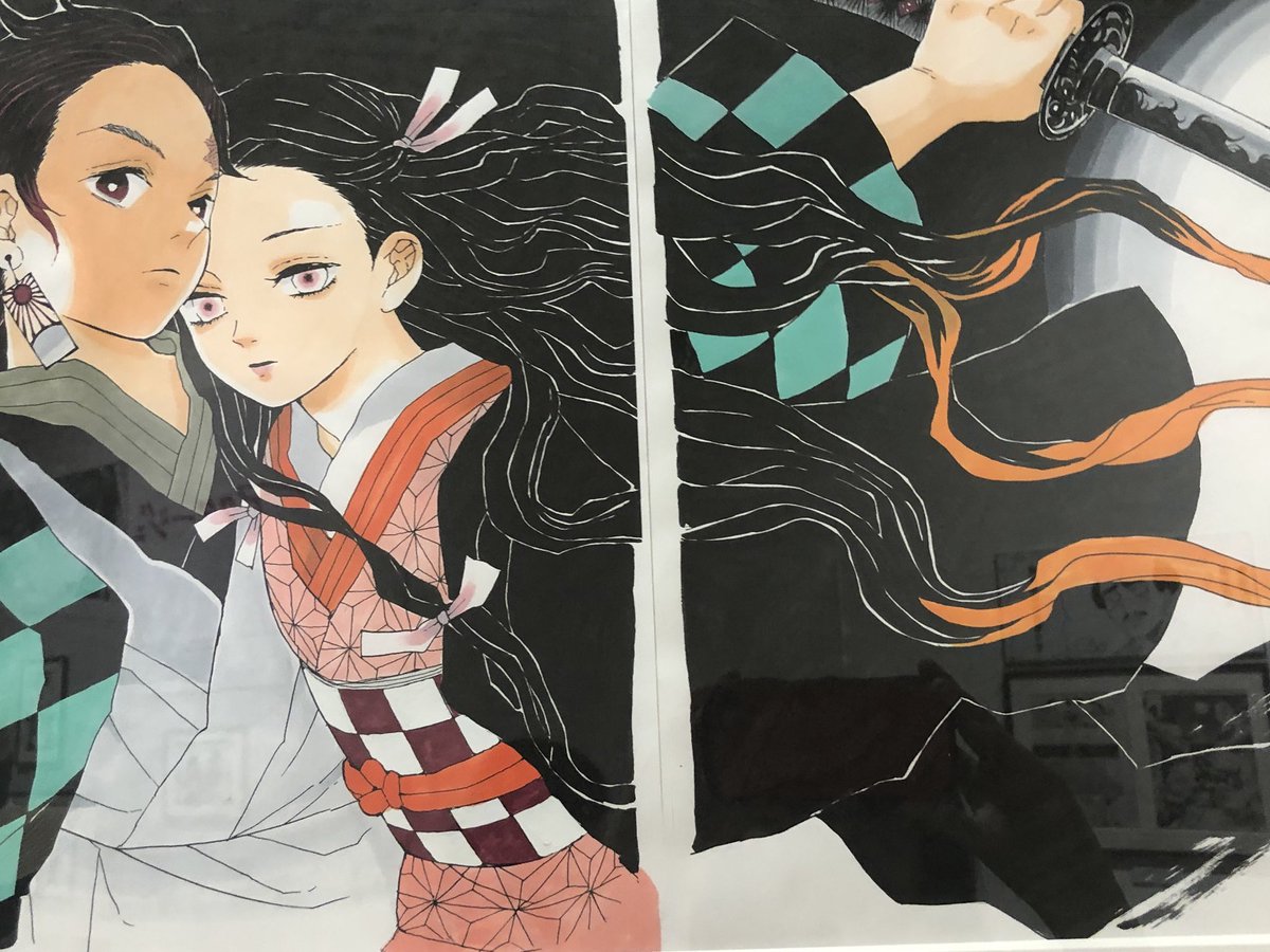 ジャンプ展ほんとすごかった〜〜特にアナログ作画の原稿の迫力が半端じゃなくて 線の一本一本や筆ペン使ってる〜!だとかホワイトの一つ一つだとかに全部しきりに感動したよォ 漫画家すごすぎだわ 