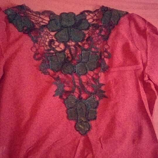 6inchclothing's tweet photo. Red Sifon Shirt with lace back available for sale,send message to purchase
Price-2,500
Size-Medium - Large
Please help retweet. https://t.co/eqL391PrSB