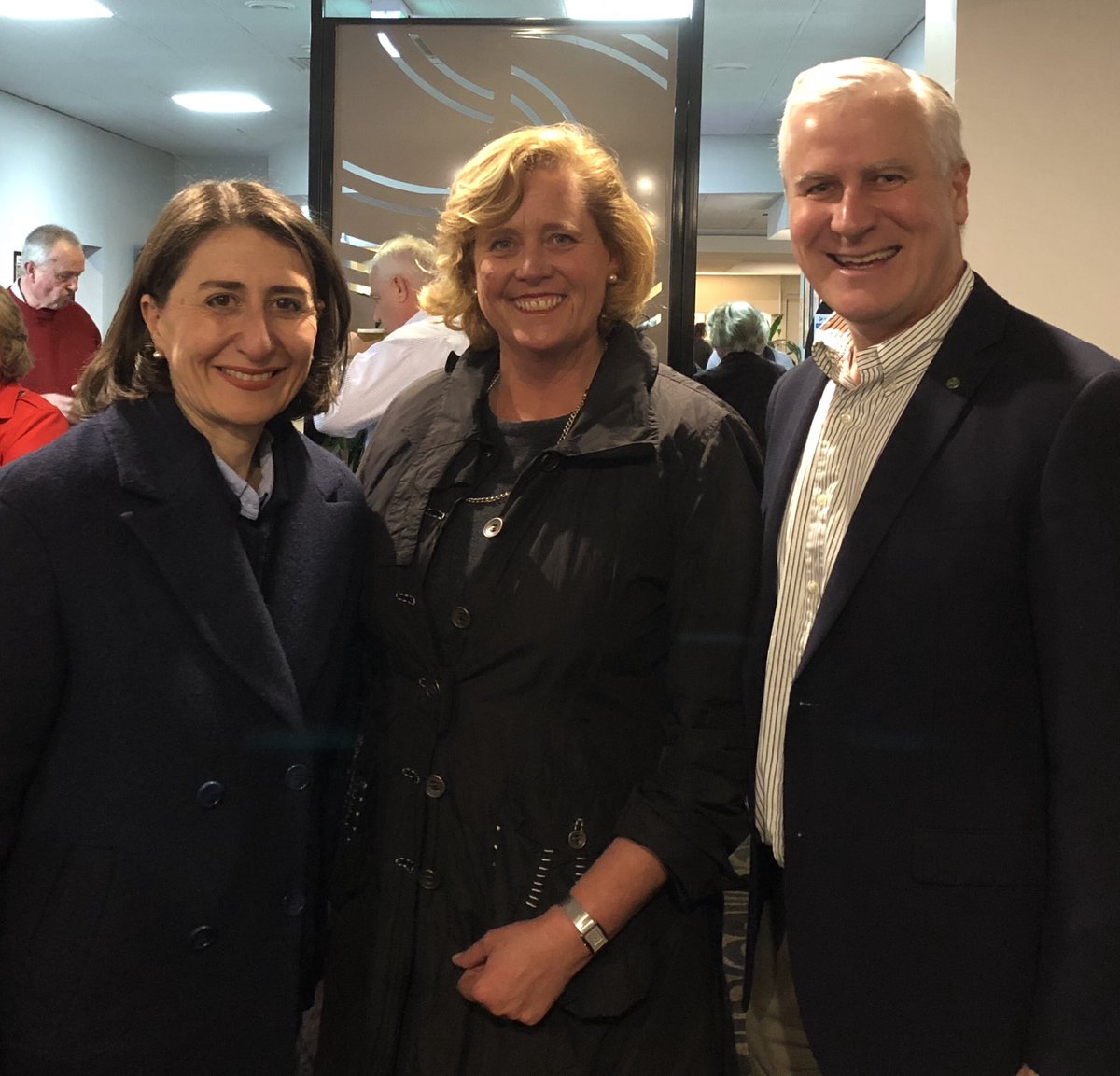 Pleased to catch up with <a href="/GladysB/">Gladys Berejiklian</a> and the <a href="/LiberalNSW/">Liberal Party NSW</a>’s candidate for #Wagga, Julia Ham – someone I know well as we caught the school bus together in from Brucedale all those years ago! Julia is a hard worker, who will listen to locals and do her best on their behalf. #nswpol