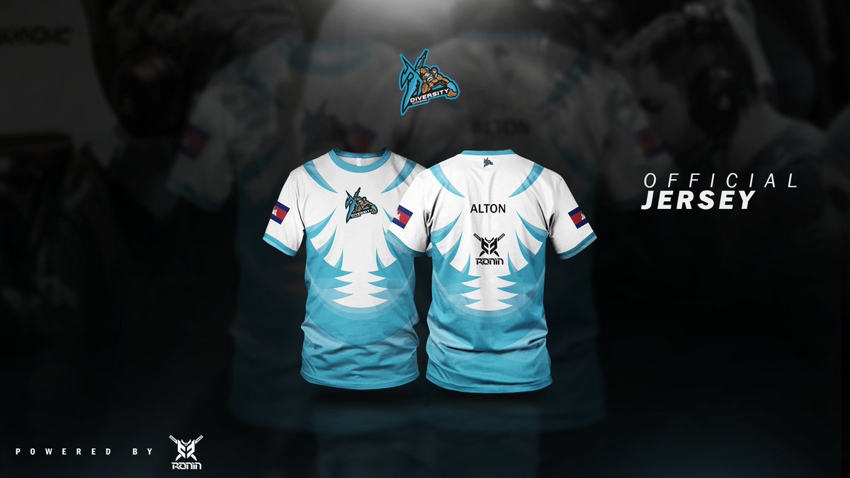 DiversityKH's tweet photo. Official jersey of Diversity Gaming 🔱

Diversity Gaming is powered by RONIN Gaming Gear https://t.co/nf6EDLuFZe