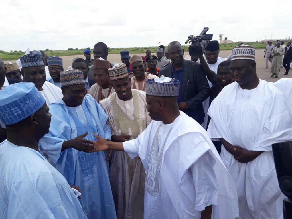 TheGuildng's tweet photo. Gombe State Governor, @HEDankwambo, Sokoto State Governors, @AWTambuwal, at the inspection of Gombe International Conference Center in on Sunday. 
#GuildDiscuss https://t.co/B2FphN9aq4