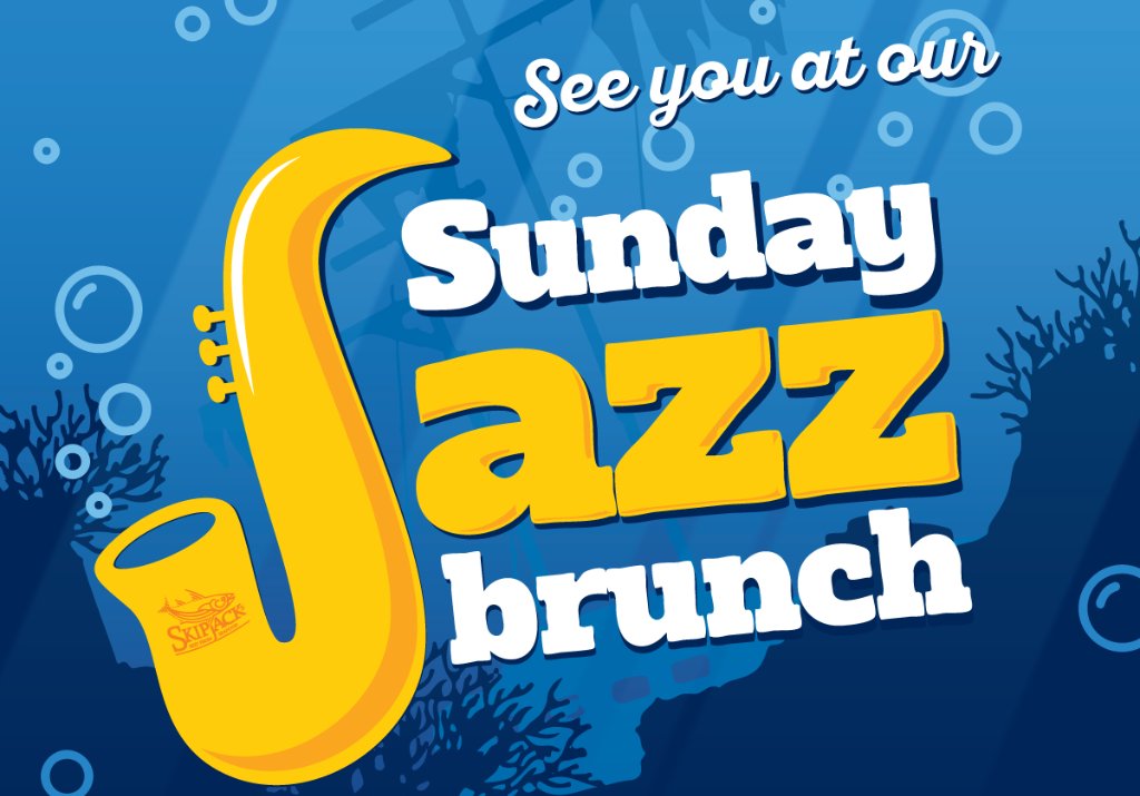 Skipjacks's tweet image. This morning our Sunday Jazz Brunch is filled with $1 bloody marys, mimosas, and a swinging good time. Want to know more of what's to come from Skipjack's? Sign up for our e-newsletter and never miss a jazzy beat. 

Link - bit.ly/2MfjLDW