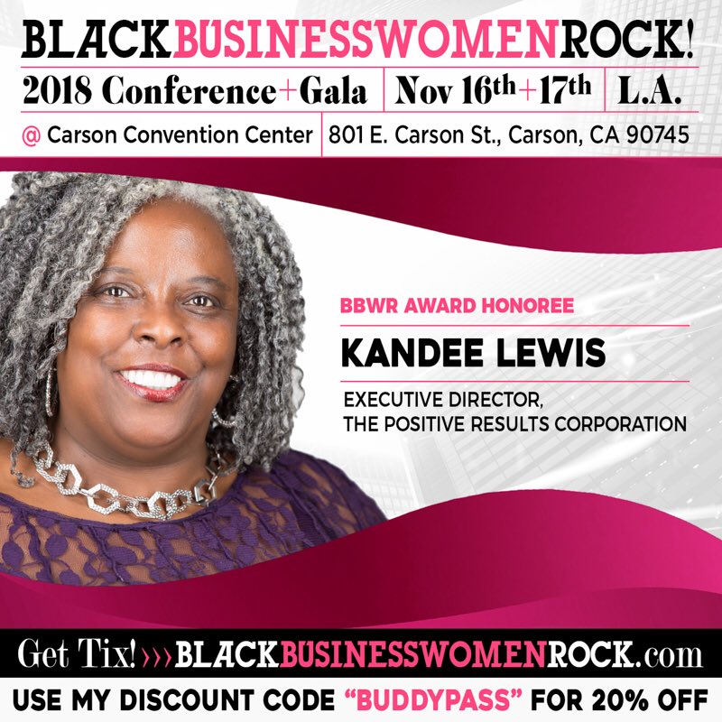 KandeeRLewis's tweet photo. Thank you @BBWRNetwork for this award!💜💜 Receive 20% Off ticket w/Promo Code: BUDDYPASS  Purchase tickets: https://t.co/McdsTy8Hyh
Official Website &amp; Schedule: https://t.co/e6yq5EyhYQ

#BBWR2018 #PRC123 #BlackGirlMagic #NonProfitLeaders #SavingandChangingLives https://t.co/KgGNtuOyzo