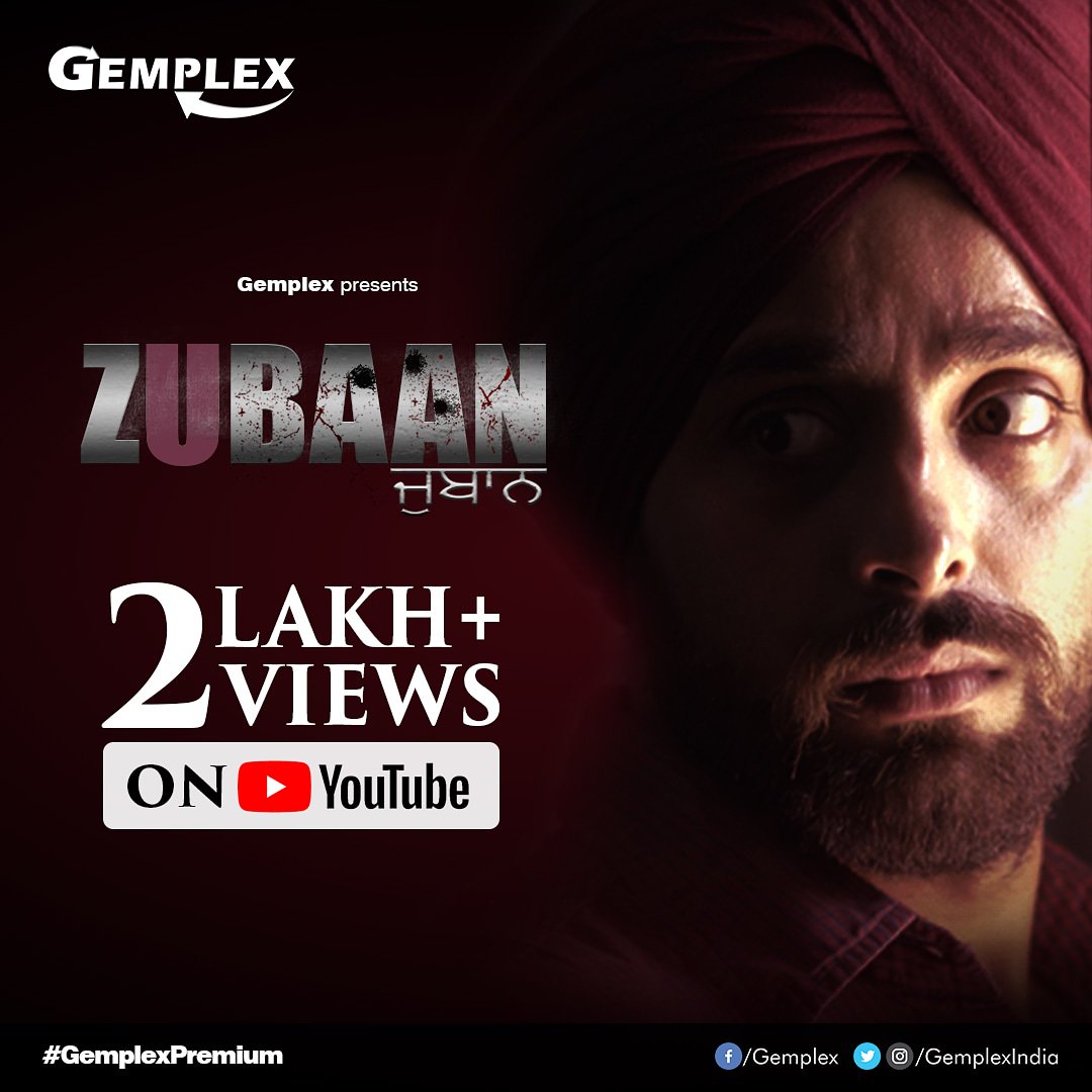gemplexindia's tweet photo. #Zubaan crosses #2lac + views, a must watch film that points out a very sensitive issue of witness protection in our country, we thank you for the love & appreciation.
https://t.co/dcLtAo0cfi
Keep watching Gemplex
#GemplexPremium @gemplexindia @gemplexcanada @gemplexaustralia https://t.co/hjWbNGXzbi