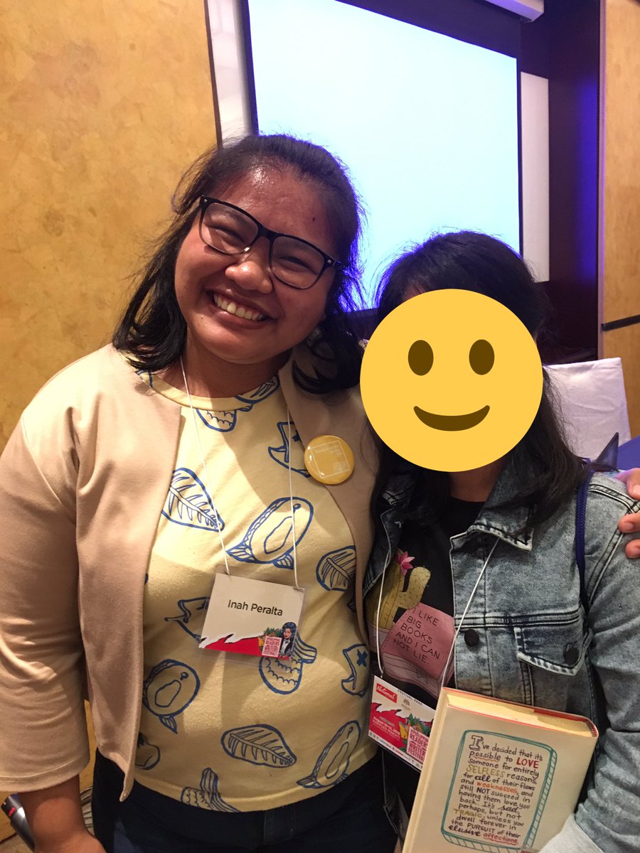 heronstairshaw's tweet photo. Nice to finally meet you @inahreads ! 📚❤ #BookwormsUnite was such a nice panel! Can't wait to attend future events! #PRWF2018 #GoReadWrite2018 https://t.co/I40ULvpP3p