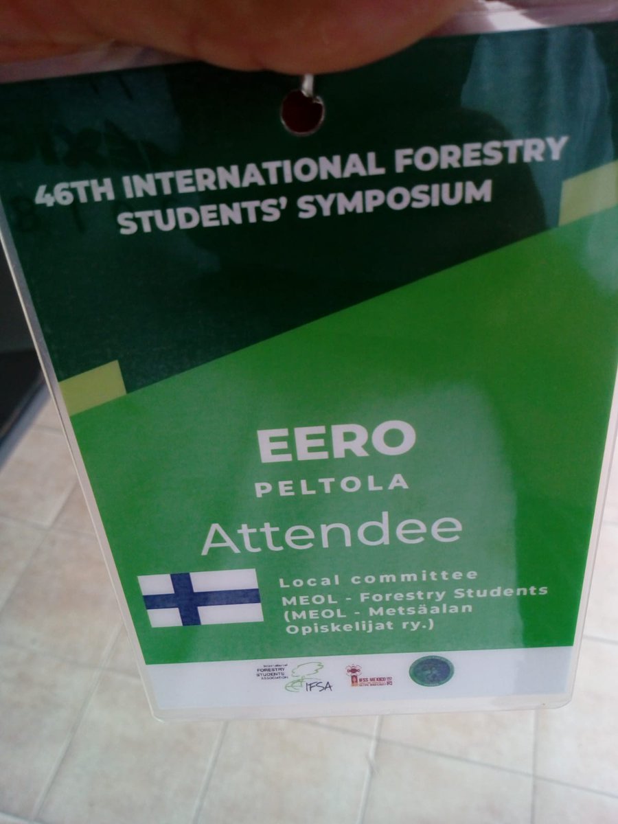 MEOLry's tweet photo. International Forestry Stundents' Associationin jokavuotinen tapaaminen IFSS on käynnissä Meksikossa. Tapahtumassa Suomen metsäopiskelijoita edustaa puheenjohtajamme @Eero_Peltola. #Forestry #IFSS2018 https://t.co/nspps5GNnO