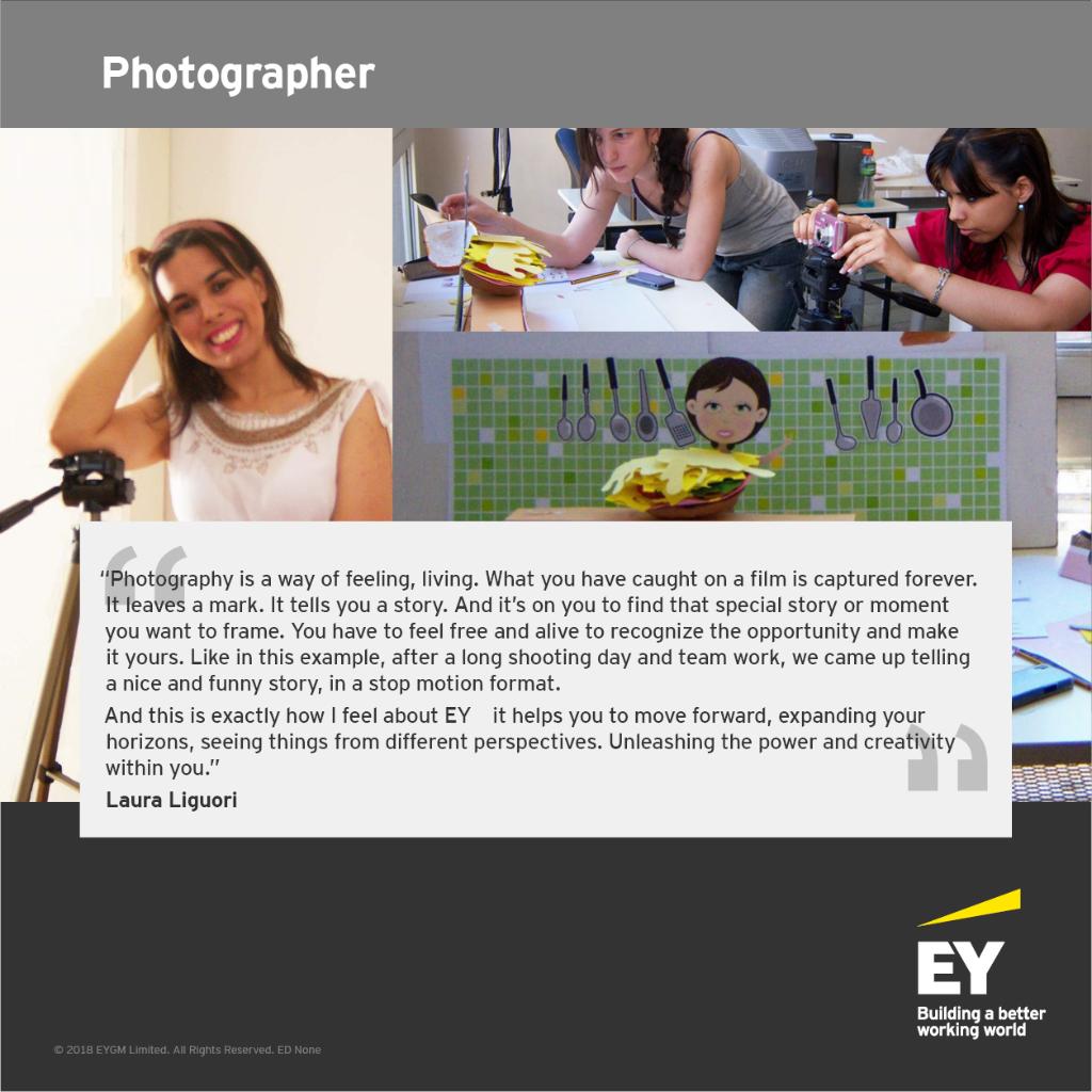 EY_GDSCareers's tweet photo. Laura from #EYGDSArgentina tells her story and experiences through images captured in her camera. #GDSLifeBeyondWork #BetterWorkingWorld https://t.co/qsKNALm0An