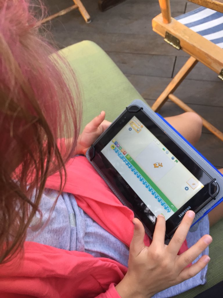tchrfriesen's tweet image. Working her way up in coding. From Ozobot to Scratchjr. #STEM #codingkid #pypchat  #CISprimary
