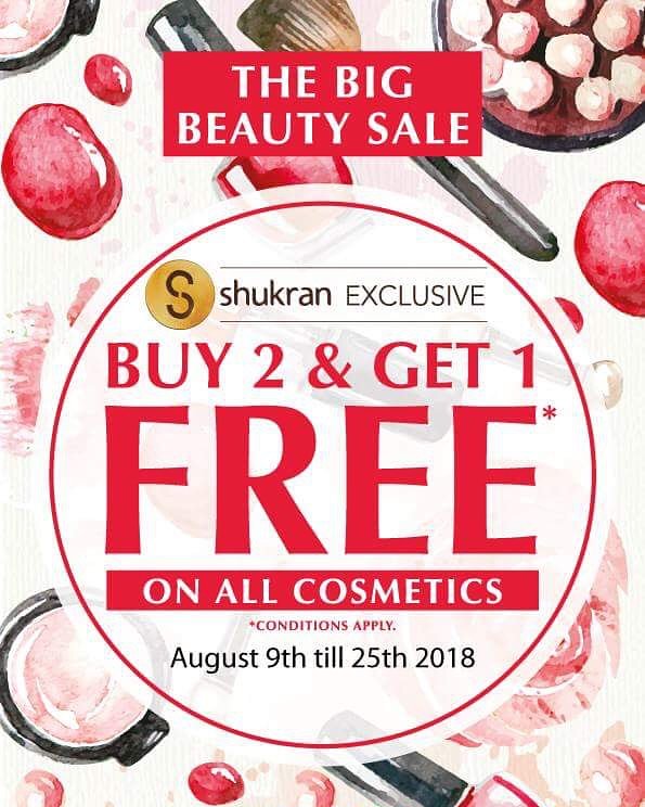 maxomano1's tweet photo. Please visit the nearest Max Store and enjoy The Big Beauty Sale Buy 2 Get 1 FREE Shukran Exclusives Promo period till August 25, 2018 #maxoman #max #muscat #oman #rimmel #maxfactor #bourgois #revlon #maybelline https://t.co/x7LT4OtadE
