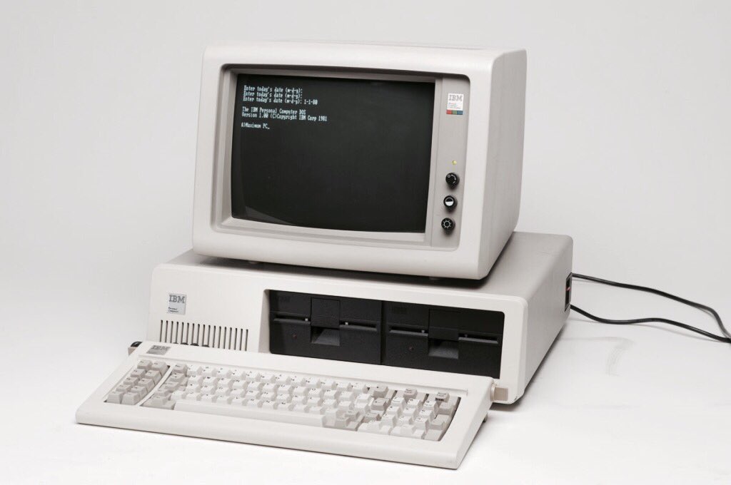 retrochenta's tweet image. Hoy hace 37 años que IBM lanzó al mercado el PC, el primer ordenador &quot;personal&quot;.