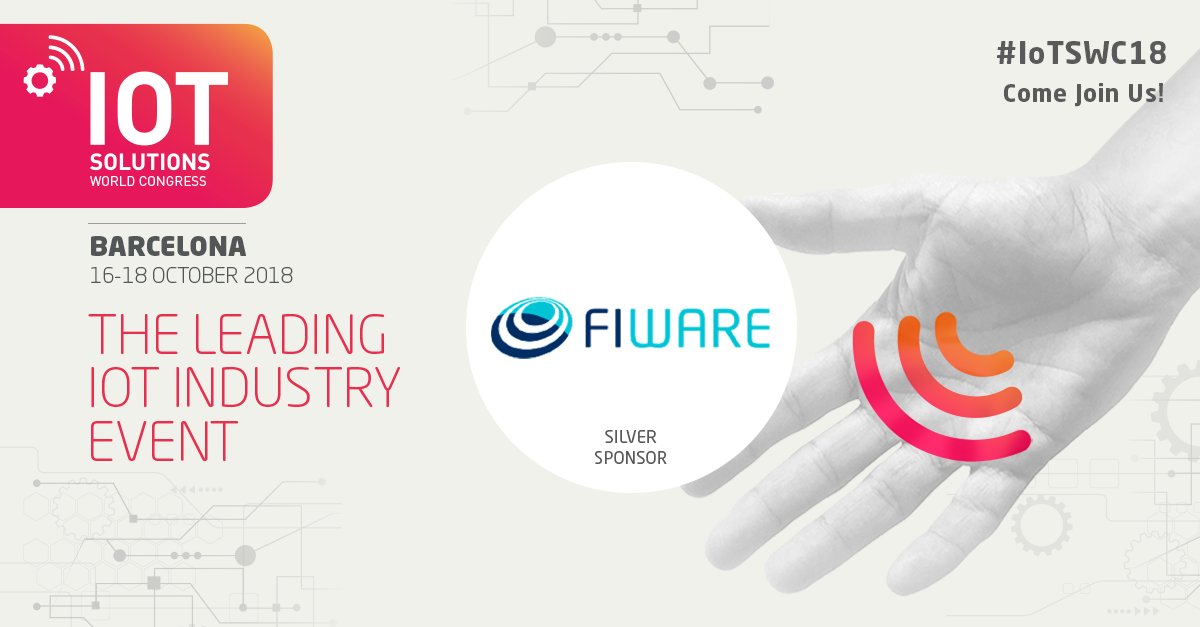 IOTSWC's tweet photo. The open cloud-based platform @FIWARE is leading the path towards a Smart Digital Future by transforming #BigData into knowledge. Welcome as Silver Sponsors of #IOTSWC18 ! https://t.co/jzzSs30aMd