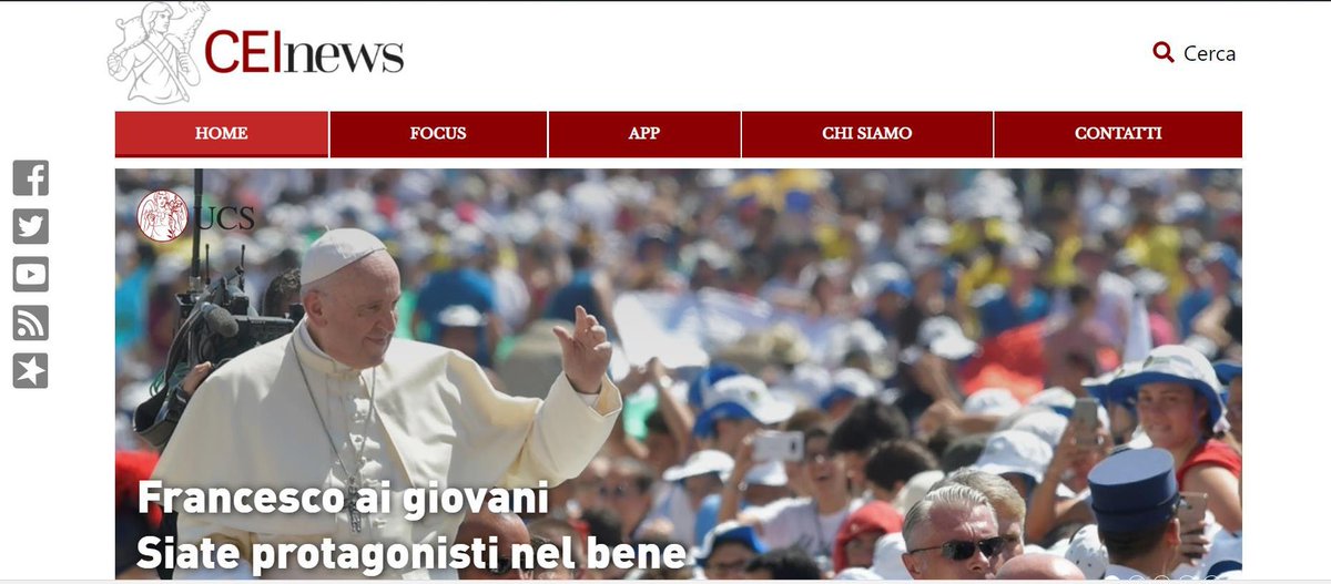 #12agosto #CEInews #SiamoQui #PerMilleStrade

Su @CEI_news il racconto dell'incontro dei #giovani con #PapaFrancesco a #Roma dal #CircoMassimo a #Piazza #SanPietro 

ceinews.it